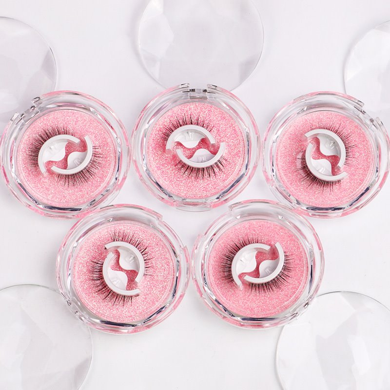 pink self-sticking lashes pink self-sticking lashes
